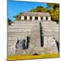 ¡Viva Mexico! Square Collection - Mayan Temple of Inscriptions in Palenque VI-Philippe Hugonnard-Mounted Photographic Print
