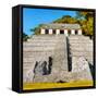 ¡Viva Mexico! Square Collection - Mayan Temple of Inscriptions in Palenque VI-Philippe Hugonnard-Framed Stretched Canvas