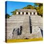 ¡Viva Mexico! Square Collection - Mayan Temple of Inscriptions in Palenque VI-Philippe Hugonnard-Stretched Canvas