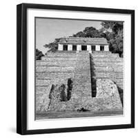 ¡Viva Mexico! Square Collection - Mayan Temple of Inscriptions in Palenque VII-Philippe Hugonnard-Framed Photographic Print