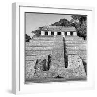 ¡Viva Mexico! Square Collection - Mayan Temple of Inscriptions in Palenque VII-Philippe Hugonnard-Framed Photographic Print