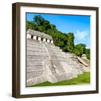 ¡Viva Mexico! Square Collection - Mayan Temple of Inscriptions in Palenque VIII-Philippe Hugonnard-Framed Photographic Print