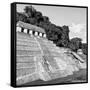 ¡Viva Mexico! Square Collection - Mayan Temple of Inscriptions in Palenque X-Philippe Hugonnard-Framed Stretched Canvas