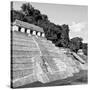 ¡Viva Mexico! Square Collection - Mayan Temple of Inscriptions in Palenque X-Philippe Hugonnard-Stretched Canvas