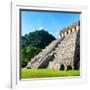 ¡Viva Mexico! Square Collection - Mayan Temple of Inscriptions in Palenque-Philippe Hugonnard-Framed Photographic Print