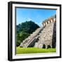 ¡Viva Mexico! Square Collection - Mayan Temple of Inscriptions in Palenque-Philippe Hugonnard-Framed Photographic Print