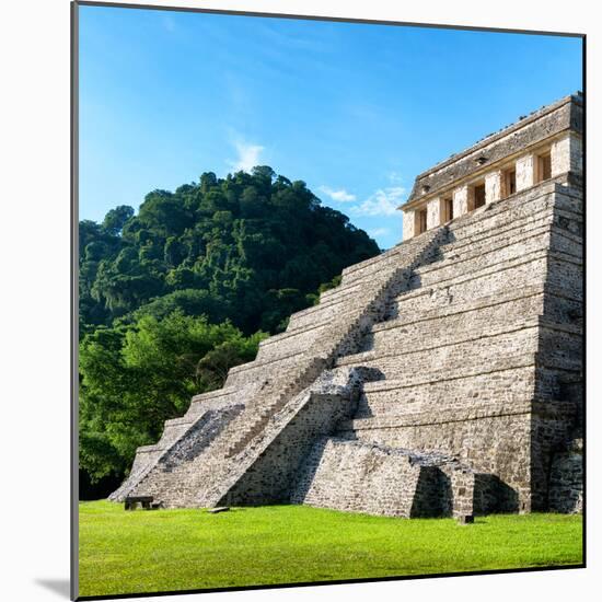 ¡Viva Mexico! Square Collection - Mayan Temple of Inscriptions in Palenque-Philippe Hugonnard-Mounted Photographic Print