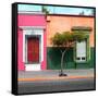 ¡Viva Mexico! Square Collection - Mexican Colorful Facades III-Philippe Hugonnard-Framed Stretched Canvas