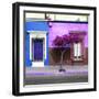 ¡Viva Mexico! Square Collection - Mexican Colorful Facades IV-Philippe Hugonnard-Framed Premium Photographic Print