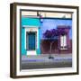 ¡Viva Mexico! Square Collection - Mexican Colorful Facades VI-Philippe Hugonnard-Framed Premium Photographic Print