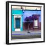 ¡Viva Mexico! Square Collection - Mexican Colorful Facades VI-Philippe Hugonnard-Framed Premium Photographic Print