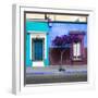 ¡Viva Mexico! Square Collection - Mexican Colorful Facades VI-Philippe Hugonnard-Framed Premium Photographic Print