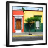 ¡Viva Mexico! Square Collection - Mexican Colorful Facades-Philippe Hugonnard-Framed Photographic Print