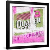 ¡Viva Mexico! Square Collection - Mexican Pink Grunge Wall-Philippe Hugonnard-Framed Photographic Print