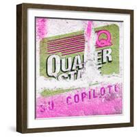 ¡Viva Mexico! Square Collection - Mexican Pink Grunge Wall-Philippe Hugonnard-Framed Photographic Print