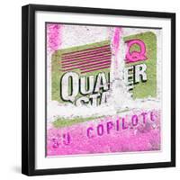 ¡Viva Mexico! Square Collection - Mexican Pink Grunge Wall-Philippe Hugonnard-Framed Photographic Print