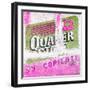 ¡Viva Mexico! Square Collection - Mexican Pink Grunge Wall-Philippe Hugonnard-Framed Photographic Print