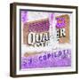 ¡Viva Mexico! Square Collection - Mexican Purple Grunge Wall-Philippe Hugonnard-Framed Photographic Print