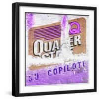 ¡Viva Mexico! Square Collection - Mexican Purple Grunge Wall-Philippe Hugonnard-Framed Photographic Print