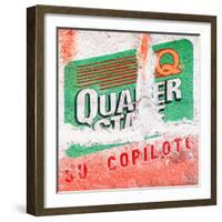 ¡Viva Mexico! Square Collection - Mexican Red Grunge Wall-Philippe Hugonnard-Framed Photographic Print