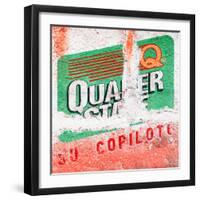 ¡Viva Mexico! Square Collection - Mexican Red Grunge Wall-Philippe Hugonnard-Framed Photographic Print
