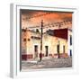 ¡Viva Mexico! Square Collection - Mexican Street at Sunset-Philippe Hugonnard-Framed Photographic Print