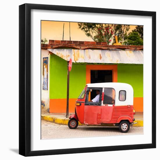 ¡Viva Mexico! Square Collection - Mexican Tuk Tuk-Philippe Hugonnard-Framed Photographic Print