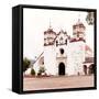 ¡Viva Mexico! Square Collection - Mexican White Church-Philippe Hugonnard-Framed Stretched Canvas