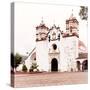 ¡Viva Mexico! Square Collection - Mexican White Church-Philippe Hugonnard-Stretched Canvas