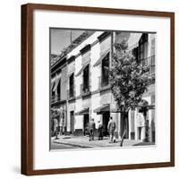 ¡Viva Mexico! Square Collection - Mexico City B&W Facades-Philippe Hugonnard-Framed Photographic Print