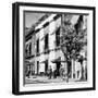 ¡Viva Mexico! Square Collection - Mexico City B&W Facades-Philippe Hugonnard-Framed Photographic Print