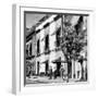 ¡Viva Mexico! Square Collection - Mexico City B&W Facades-Philippe Hugonnard-Framed Photographic Print