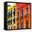 ¡Viva Mexico! Square Collection - Mexico City Colorful Facades II-Philippe Hugonnard-Framed Stretched Canvas
