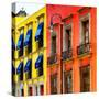 ¡Viva Mexico! Square Collection - Mexico City Colorful Facades II-Philippe Hugonnard-Stretched Canvas