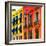 ¡Viva Mexico! Square Collection - Mexico City Colorful Facades II-Philippe Hugonnard-Framed Photographic Print