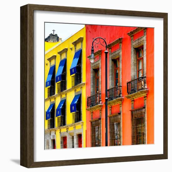 ¡Viva Mexico! Square Collection - Mexico City Colorful Facades II-Philippe Hugonnard-Framed Photographic Print