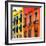 ¡Viva Mexico! Square Collection - Mexico City Colorful Facades II-Philippe Hugonnard-Framed Photographic Print