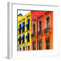 ¡Viva Mexico! Square Collection - Mexico City Colorful Facades II-Philippe Hugonnard-Framed Photographic Print