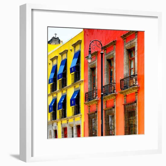 ¡Viva Mexico! Square Collection - Mexico City Colorful Facades II-Philippe Hugonnard-Framed Photographic Print