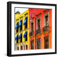 ¡Viva Mexico! Square Collection - Mexico City Colorful Facades II-Philippe Hugonnard-Framed Photographic Print