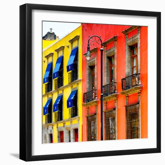 ¡Viva Mexico! Square Collection - Mexico City Colorful Facades II-Philippe Hugonnard-Framed Photographic Print