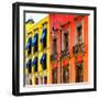 ¡Viva Mexico! Square Collection - Mexico City Colorful Facades II-Philippe Hugonnard-Framed Photographic Print