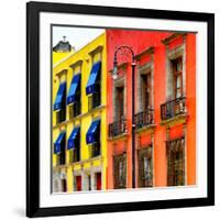 ¡Viva Mexico! Square Collection - Mexico City Colorful Facades II-Philippe Hugonnard-Framed Photographic Print