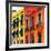 ¡Viva Mexico! Square Collection - Mexico City Colorful Facades II-Philippe Hugonnard-Framed Photographic Print