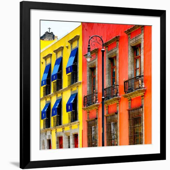 ¡Viva Mexico! Square Collection - Mexico City Colorful Facades II-Philippe Hugonnard-Framed Photographic Print