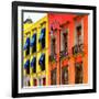 ¡Viva Mexico! Square Collection - Mexico City Colorful Facades II-Philippe Hugonnard-Framed Photographic Print