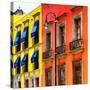 ¡Viva Mexico! Square Collection - Mexico City Colorful Facades II-Philippe Hugonnard-Stretched Canvas