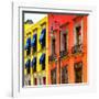 ¡Viva Mexico! Square Collection - Mexico City Colorful Facades II-Philippe Hugonnard-Framed Photographic Print