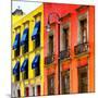 ¡Viva Mexico! Square Collection - Mexico City Colorful Facades II-Philippe Hugonnard-Mounted Photographic Print