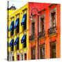 ¡Viva Mexico! Square Collection - Mexico City Colorful Facades II-Philippe Hugonnard-Stretched Canvas